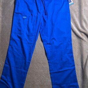 NWT Cherokee Revolution XL Royal Blue Modern Classic Tall Medical Scrub Pant (R)